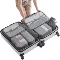 7pcs/set Men Travel Bags Sets Waterproof Packing Cube Portable Clothing Sorting Organizer Women Luggage Accessories Product 2018