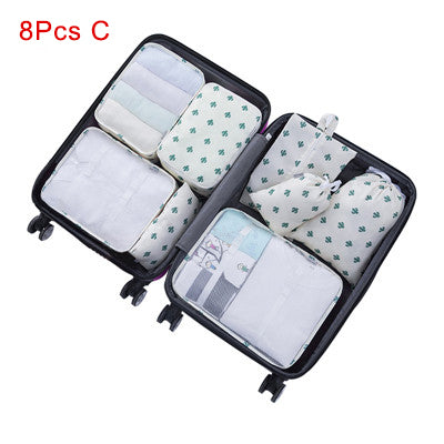 Mihawk Travel Bags Sets Waterproof Packing Cube Portable Clothing Sorting Organizer Luggage Tote System Durable Tidy Pouch Stuff