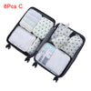 Mihawk Travel Bags Sets Waterproof Packing Cube Portable Clothing Sorting Organizer Luggage Tote System Durable Tidy Pouch Stuff