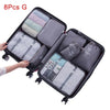 Mihawk Travel Bags Sets Waterproof Packing Cube Portable Clothing Sorting Organizer Luggage Tote System Durable Tidy Pouch Stuff