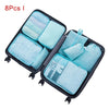Mihawk Travel Bags Sets Waterproof Packing Cube Portable Clothing Sorting Organizer Luggage Tote System Durable Tidy Pouch Stuff