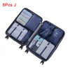 Mihawk Travel Bags Sets Waterproof Packing Cube Portable Clothing Sorting Organizer Luggage Tote System Durable Tidy Pouch Stuff