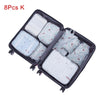 Mihawk Travel Bags Sets Waterproof Packing Cube Portable Clothing Sorting Organizer Luggage Tote System Durable Tidy Pouch Stuff