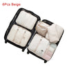 Mihawk Travel Bags Sets Waterproof Packing Cube Portable Clothing Sorting Organizer Luggage Tote System Durable Tidy Pouch Stuff