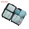 Mihawk Travel Bags Sets Waterproof Packing Cube Portable Clothing Sorting Organizer Luggage Tote System Durable Tidy Pouch Stuff