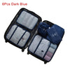 Mihawk Travel Bags Sets Waterproof Packing Cube Portable Clothing Sorting Organizer Luggage Tote System Durable Tidy Pouch Stuff
